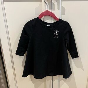 Old navy 12-18m Black Kids dress - 'This Girl Can'